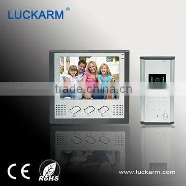 Auto record 7"TFT wired security smart video door phones with memory