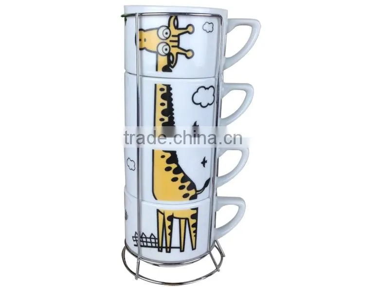 Wholesale stackable mug, stackable coffee mug