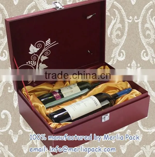 Sheffeild Home SNOWFLAKE WINE/CHAMPAGNE Two Bottles Container Boxes