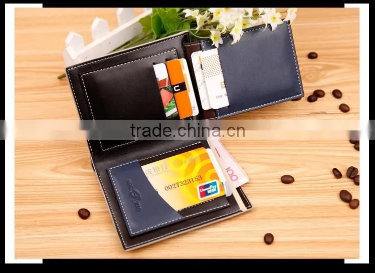 PIDENGBAO Bi-Fold Flap Closure Wallet for Men Made by pu leather