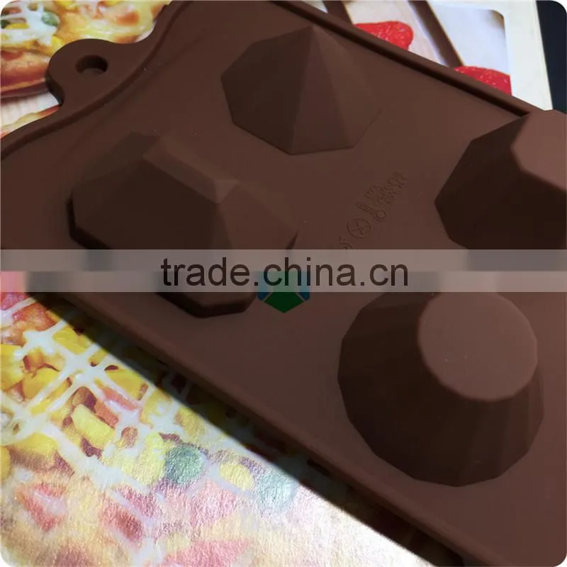 CTBED-224 Cholocate Mold 6 Even Jewel Safe Silicone Cake Mould Not Dyeing Not Fade Silicone Break Apart Chocolate Bar Mold