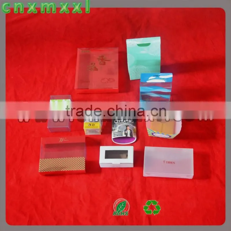 customized plastic pvc box with your own design