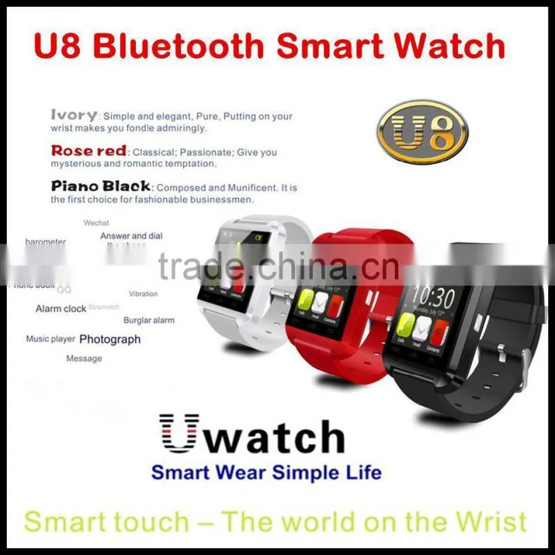 Hot Cheap smart watch U8 Popular Colors Touch Screen android smart watch china best smart watch phone