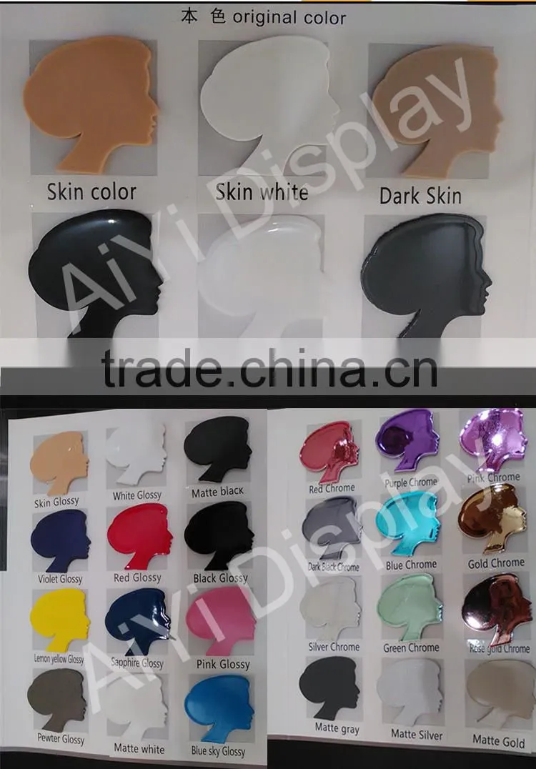 Glossy abstract mannequin head mannequin