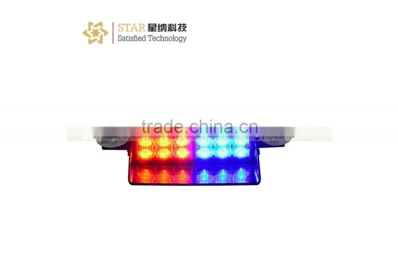 1W*12LED (12W) Car Accessories Emergency Warning Strobe Light Led Dash Deck rail Visor Light (XN-S6)