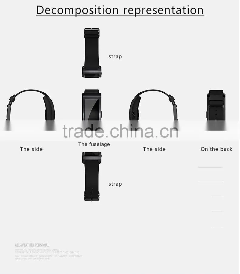 High quality new smartband CK11 with heart rate and blood pressure monitor fitness traker
