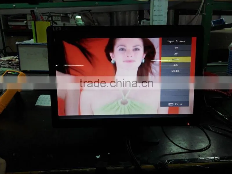China Factory Wholesale Price TV With USB and VGA and TV Function LED TV 15.4 inch