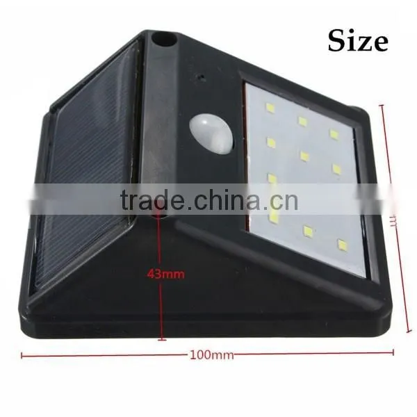 Free Sample Solar Motion Sensor light Outdoor Waterproof Light Outdoor Garden Security Wall Light