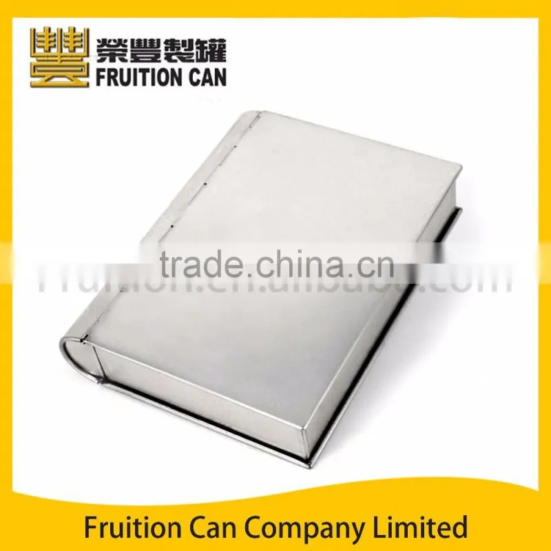 Large Book Metal Tin Case