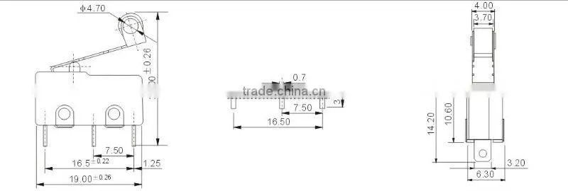 3 pin micro switch sensor LF-101-E