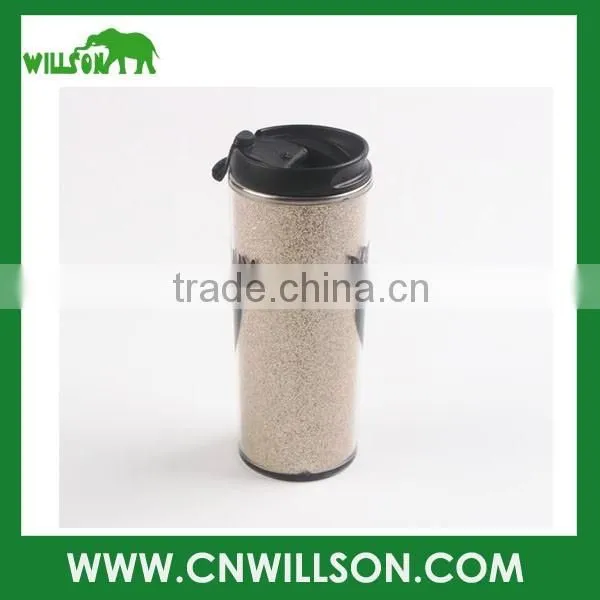 OEM cheap 350ml double wall coffee mug, stainless steel tumbler, paper insert cup
