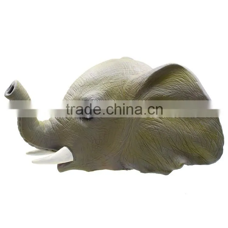 Scary Halloween Costume African Elephant Big Animal Latex Mask