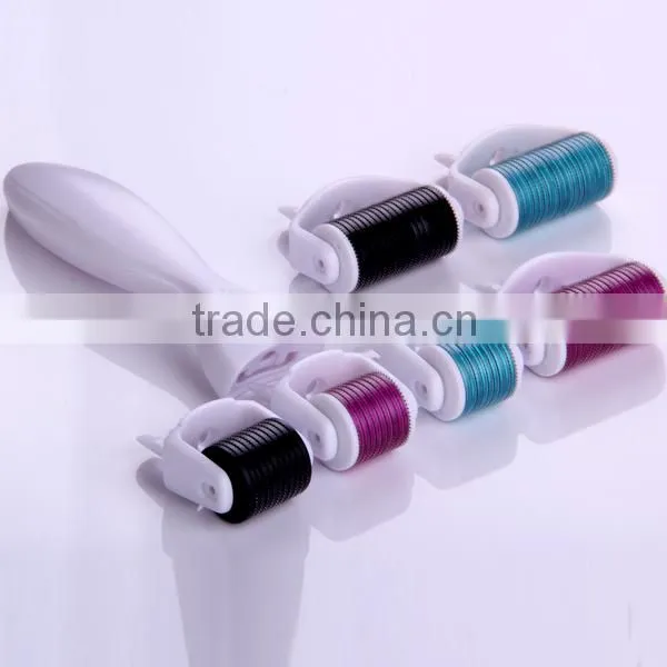 600 pins microneedling derma roller micro needle roller for stretch marks and celullite