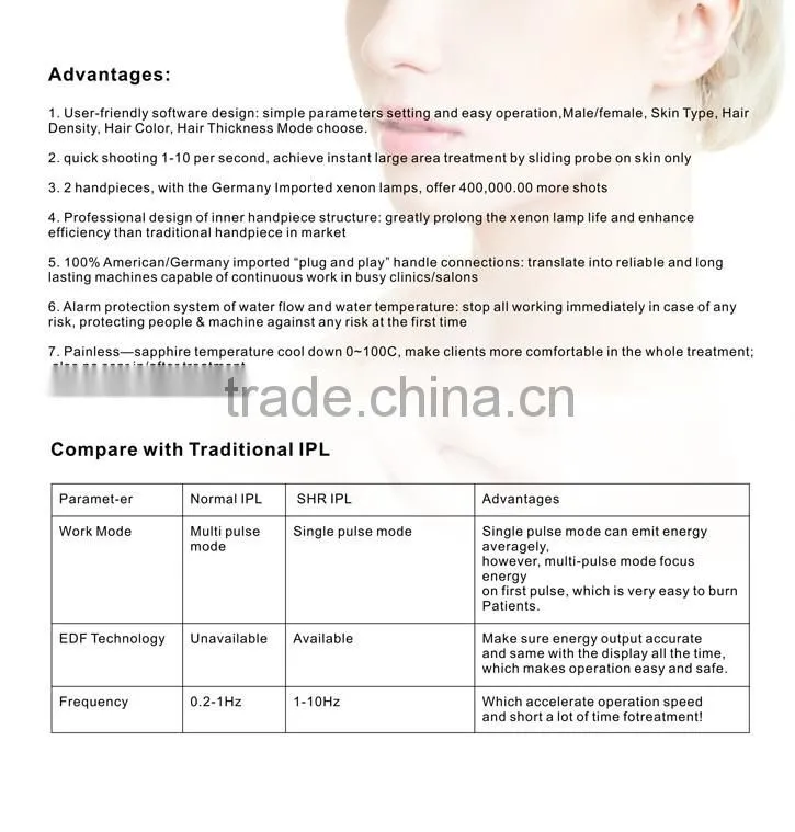 High Quality Laser IPL Machine For Face Wrinkles