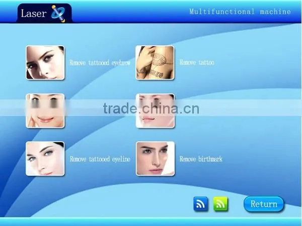 Whosale portable beauty machine nd:yag q-switch 532nm laser machine remove tattoo