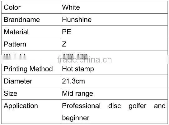 white cheap plastic disc