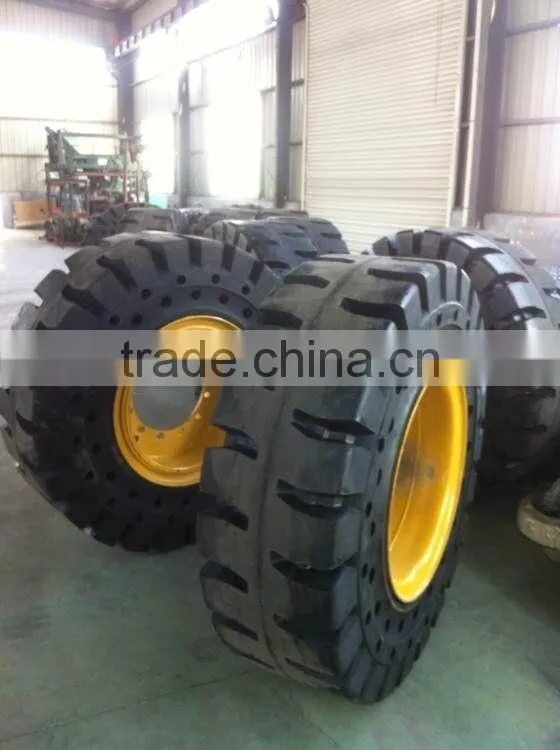 high quality resilient polyurethane bobcat linde 12.00-16 forklift with solid tyre