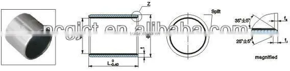 Good Quality Self Lubricant PTFE SF-1 Bearing Bushing