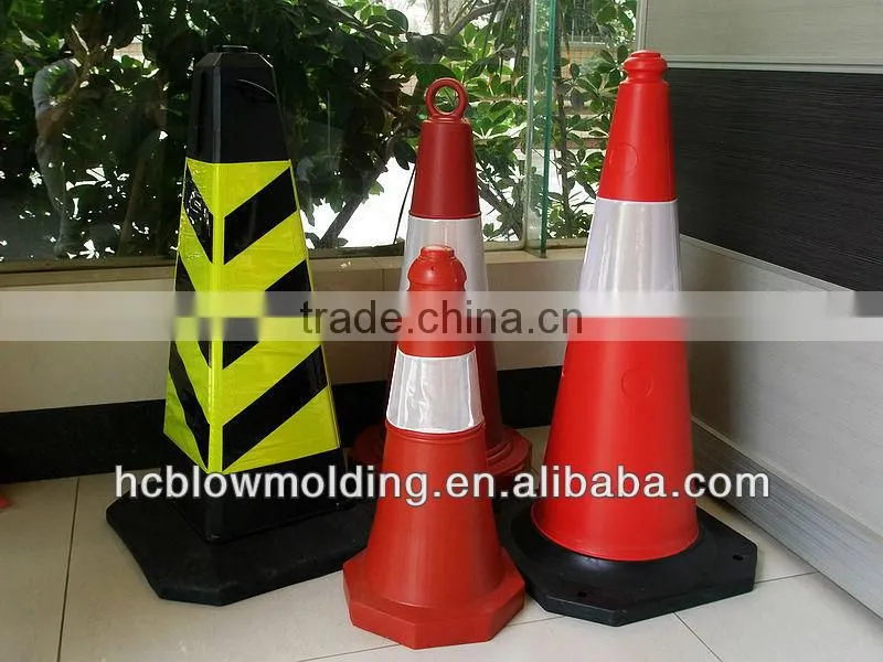 OEM Blow Molding HDPE Plastic 75cm Traffic Cone /Road Cone reflecting road cone