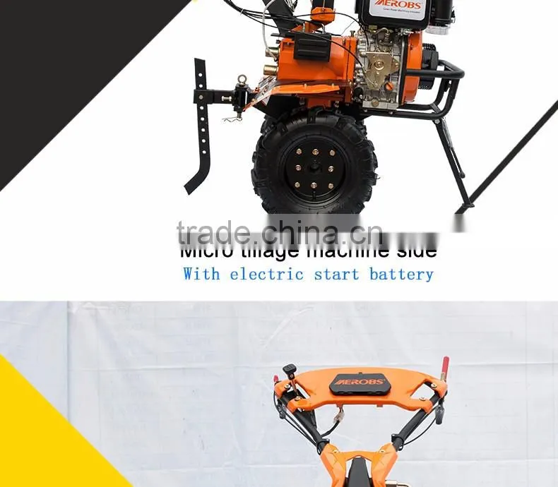 BSD1050DE Chongqing Aerobs portable machine chinese handle cultivator rotary tiller machine for agriculture