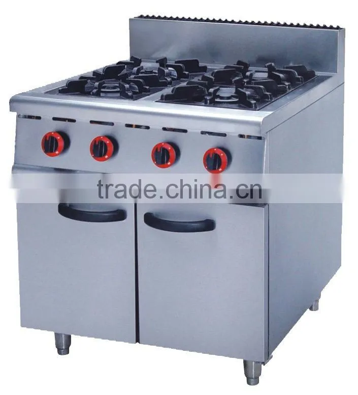 Cooking Range: Gas Stove with 4-Burners