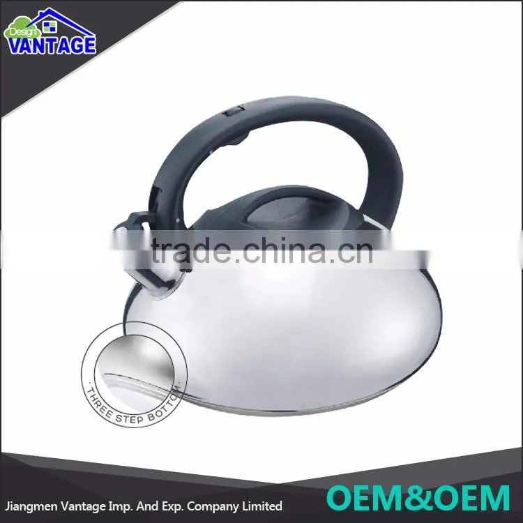 Wholesale high quality whistle kettle 1.5 / 2.0 / 2.5 / 3.0 / 3.5 / 4.0L stainless kettle