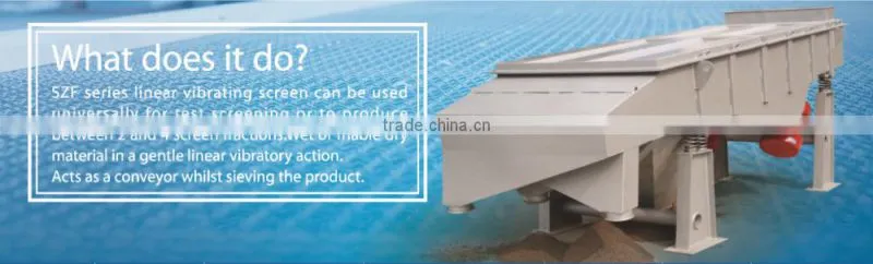 linear vibration screen manufacturer for silica sand