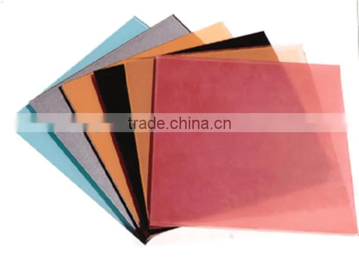 4-8mm tempered coated lacobel glass