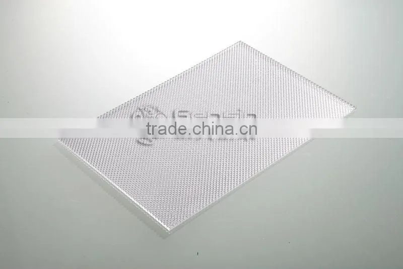 Clear Color Prismatic Pattern Polycarbonate Solid Sheets For Lamp Cover