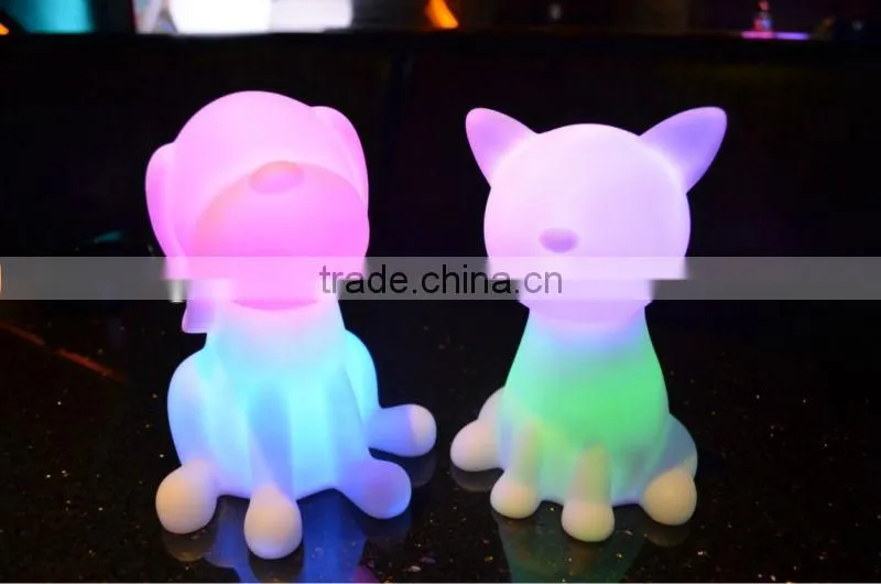 Battery operated LED color changing night light to be kids friend