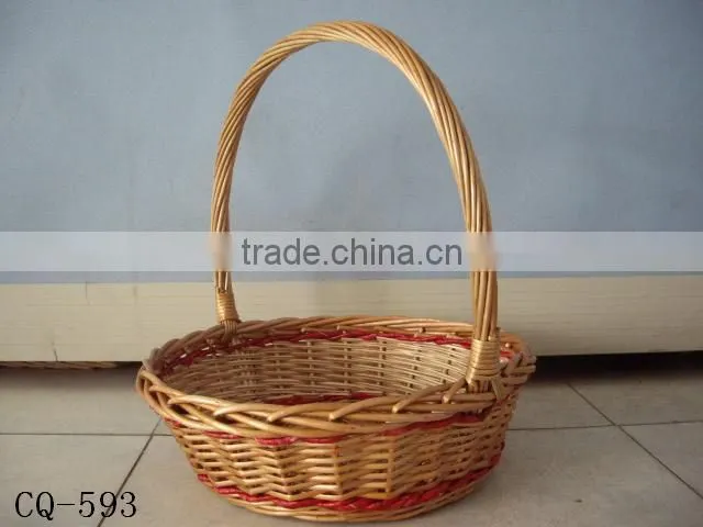 Environmental handicraft baskets small handle wicker with handmade