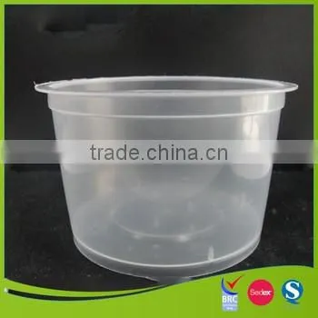 Disposable and cheap clear plastic soup bowl