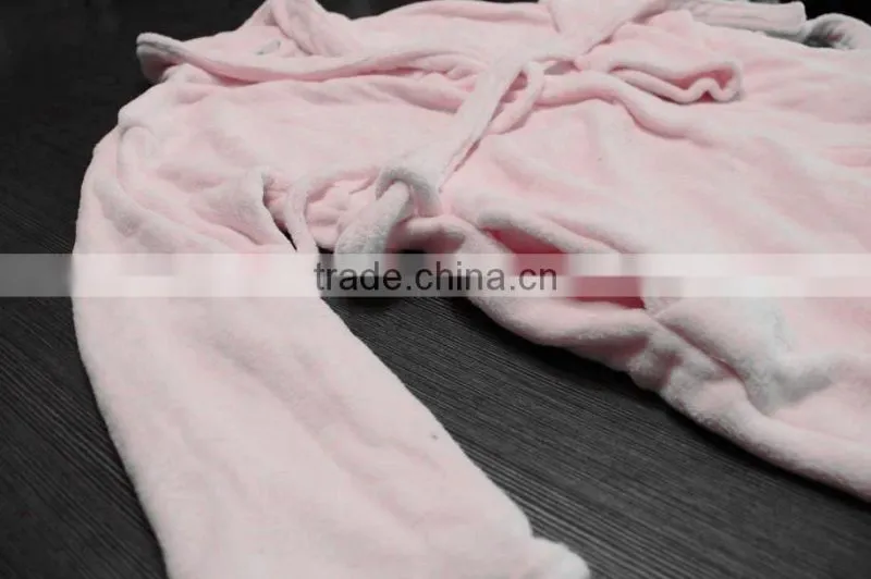 stock Coral Fleece Bathrobe