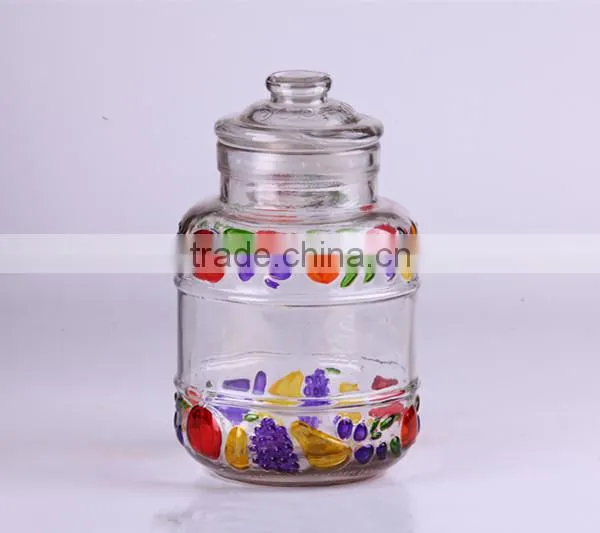 hexangular glass beverage dispenser with stainess steel tap