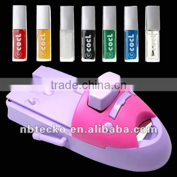 Multi fuctional nail and flower printer with top coat