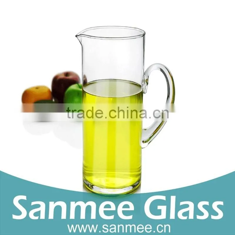 1300ml hot sale crystal glass pitcher,fruit pitcher