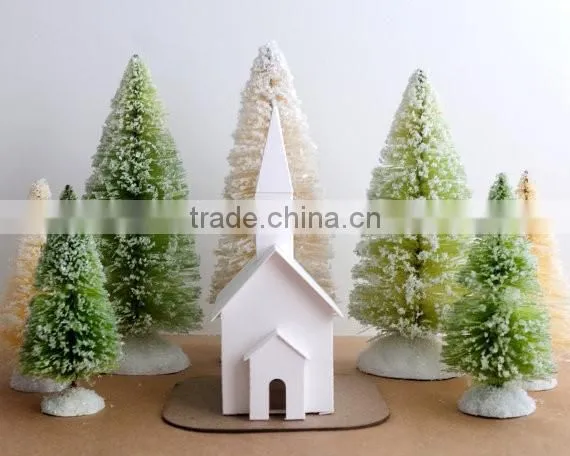 DIY Putz Church Ornament Kit Christmas Decoration