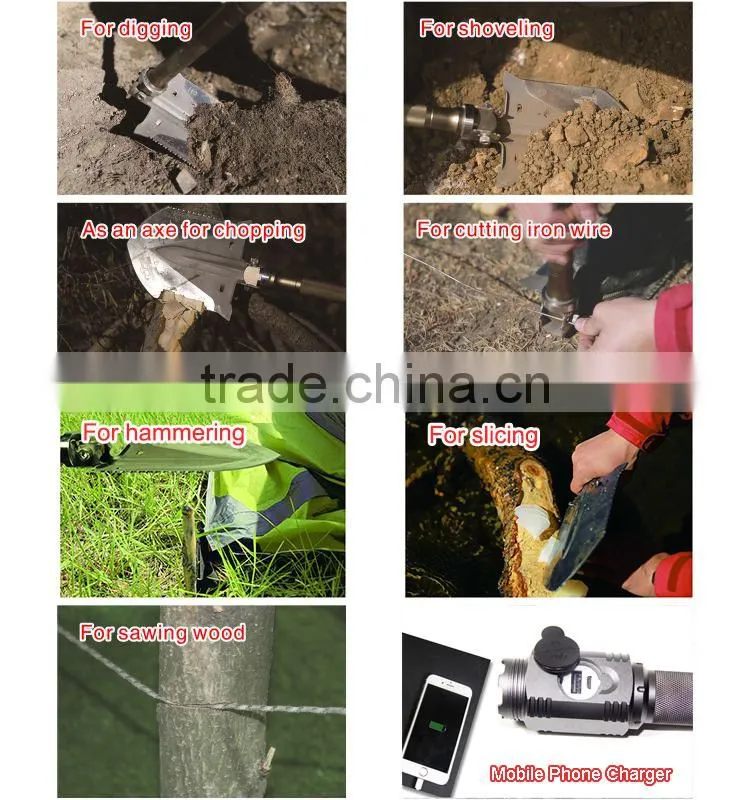 Multifunction Shovel Emergency Window Breaking Tool Emergency Essentials Outdoor Survival Supply Kit
