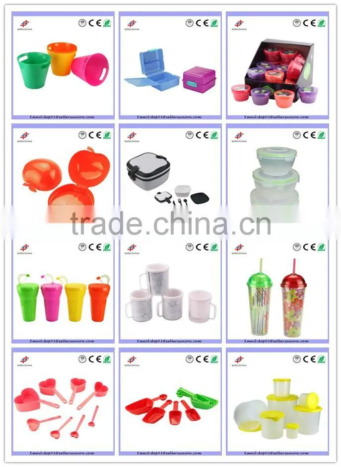 Plastic cup with straw