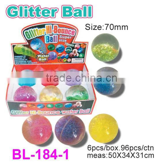 Promotional Glitter Frog Bounce Ball/Hi Glitter Bounce Ball