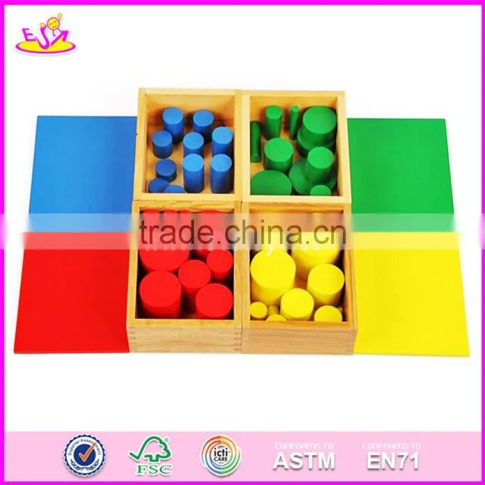 2017 New design educational blocks wooden montessori toddler materials W12F016