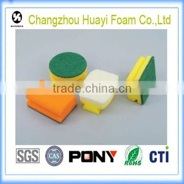 OEM colorful kitchen scurbber maunufacturer cleaning sponge for washing dish