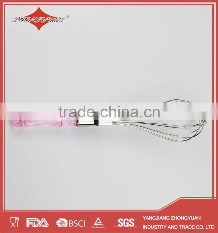 11.5" stainless steel handle silicone coated egg whisk