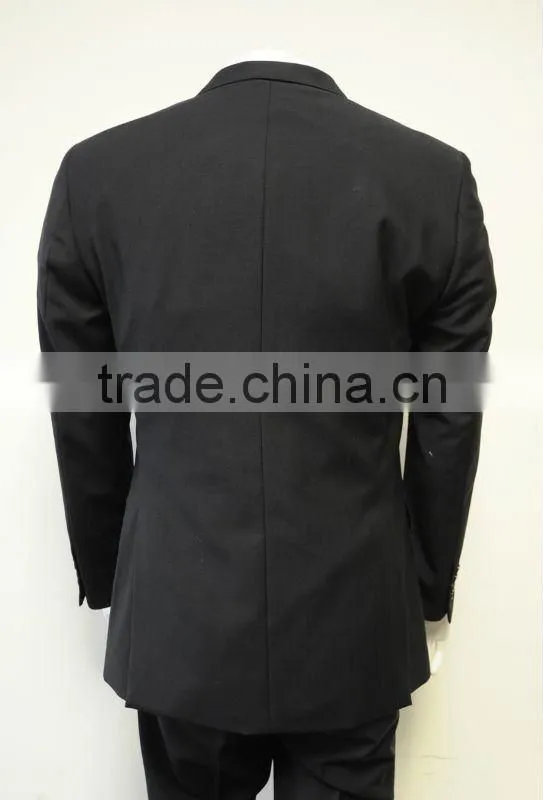 Wool poly blend classical 3 buttons business men's tuxedos