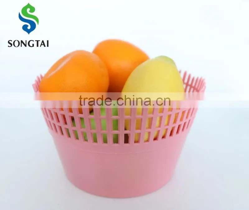 2016 new style pp plastic circular fence fruit basket