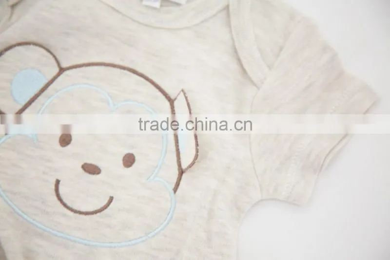 2017 New Newborn Clothes 100% Cotton Bear Design Baby Rompers For Summer
