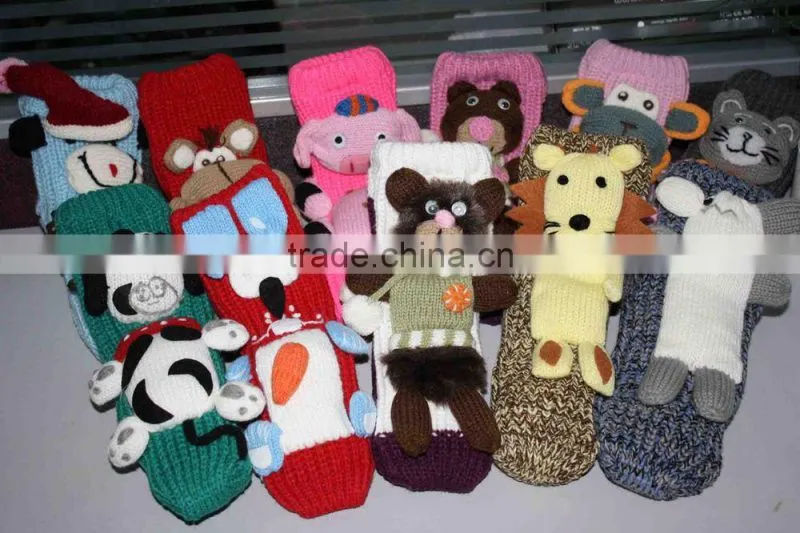 Unisex home sweater slipper socks with animal design
