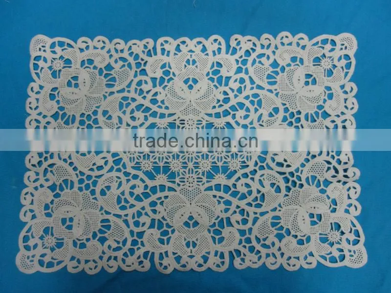 machine embroidery cotton lace doliy