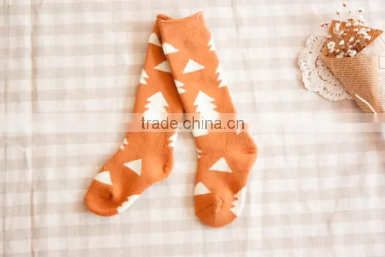 2016 winter children's popular tube socks children's pantyhose thick combed cotton terry baby leggings