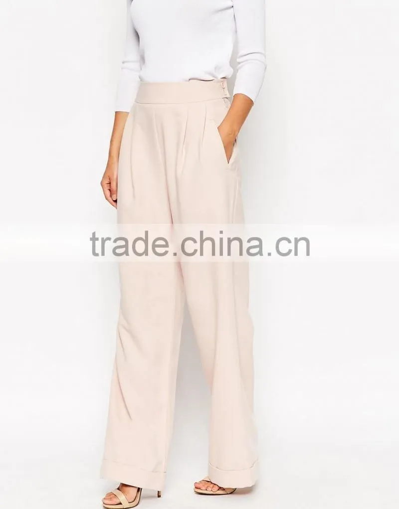Women summer wear wholesale new design solid colour fashion women casual pants